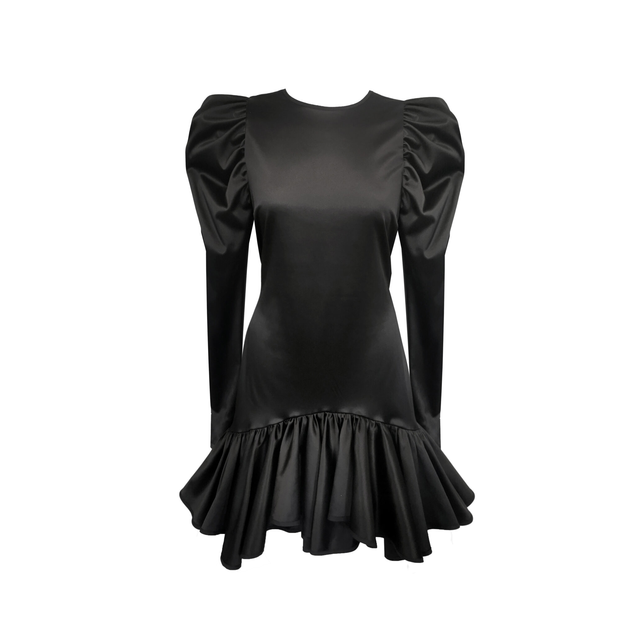 Black satin dress – Boudoir