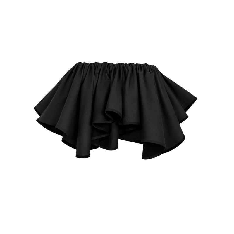 Black frill top