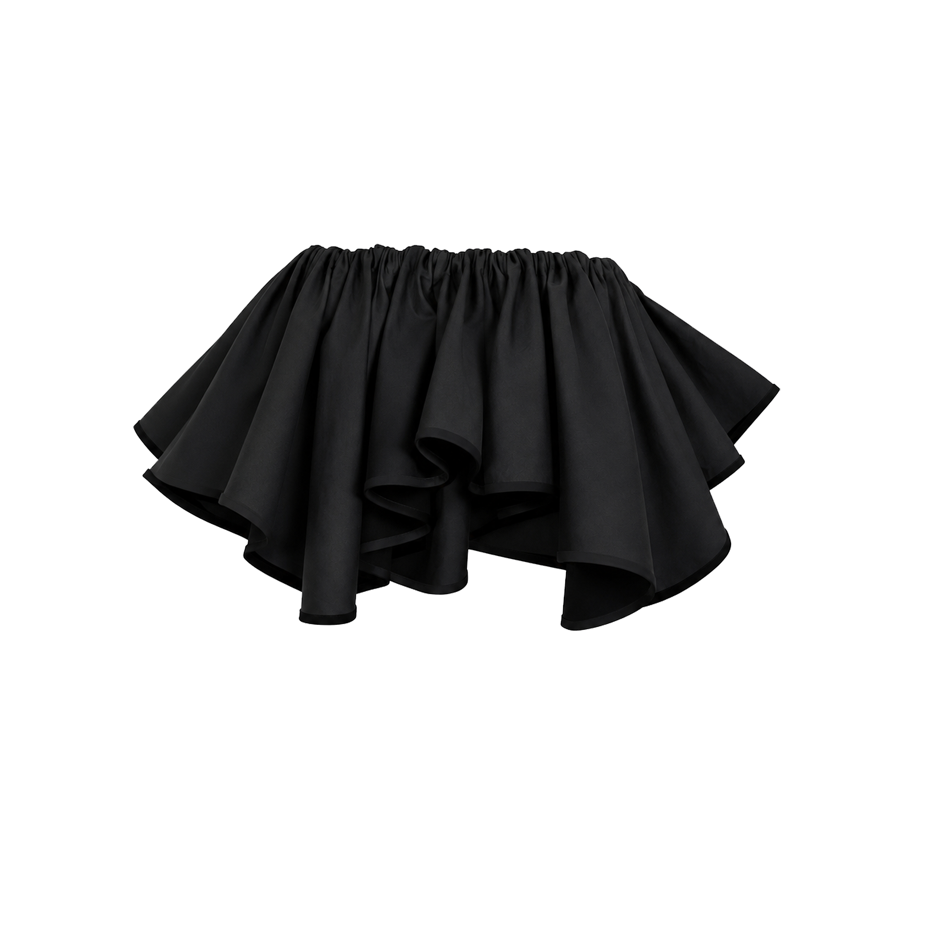 Black frill top