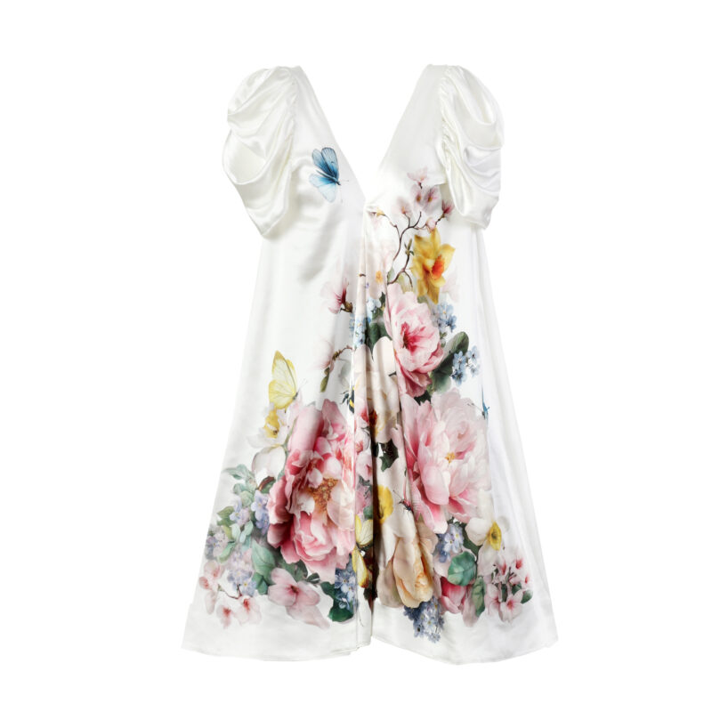 Silky spring dress