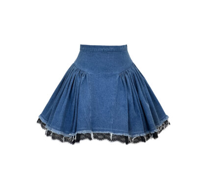 Mini denim skirt