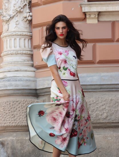 Midi cherry dress - Slika 11