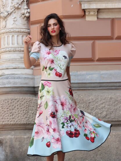 Midi cherry dress - Slika 15