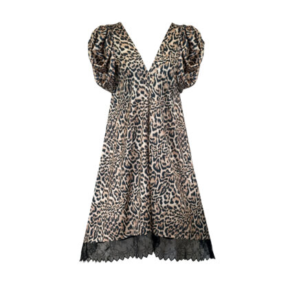 Leopard slip dress