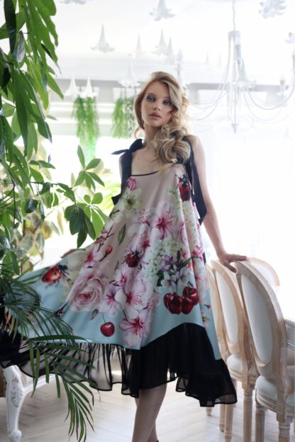 Black frill dress - Slika 4