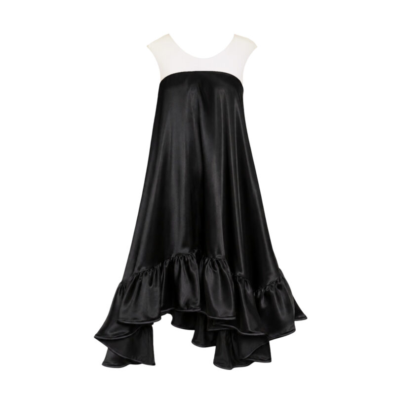 Black frill dress