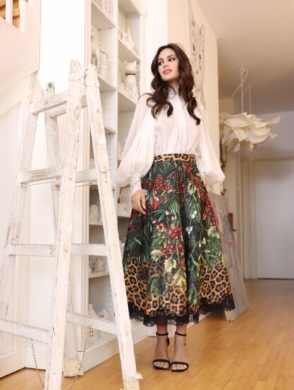 Christmas leopard skirt - Slika 2