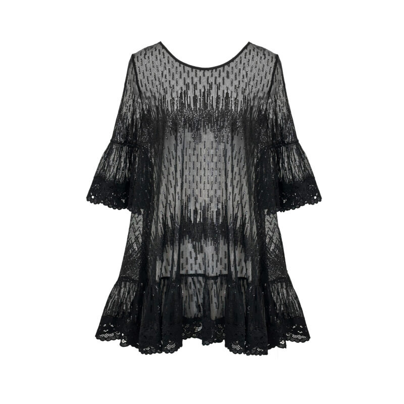 Black sequin tunic