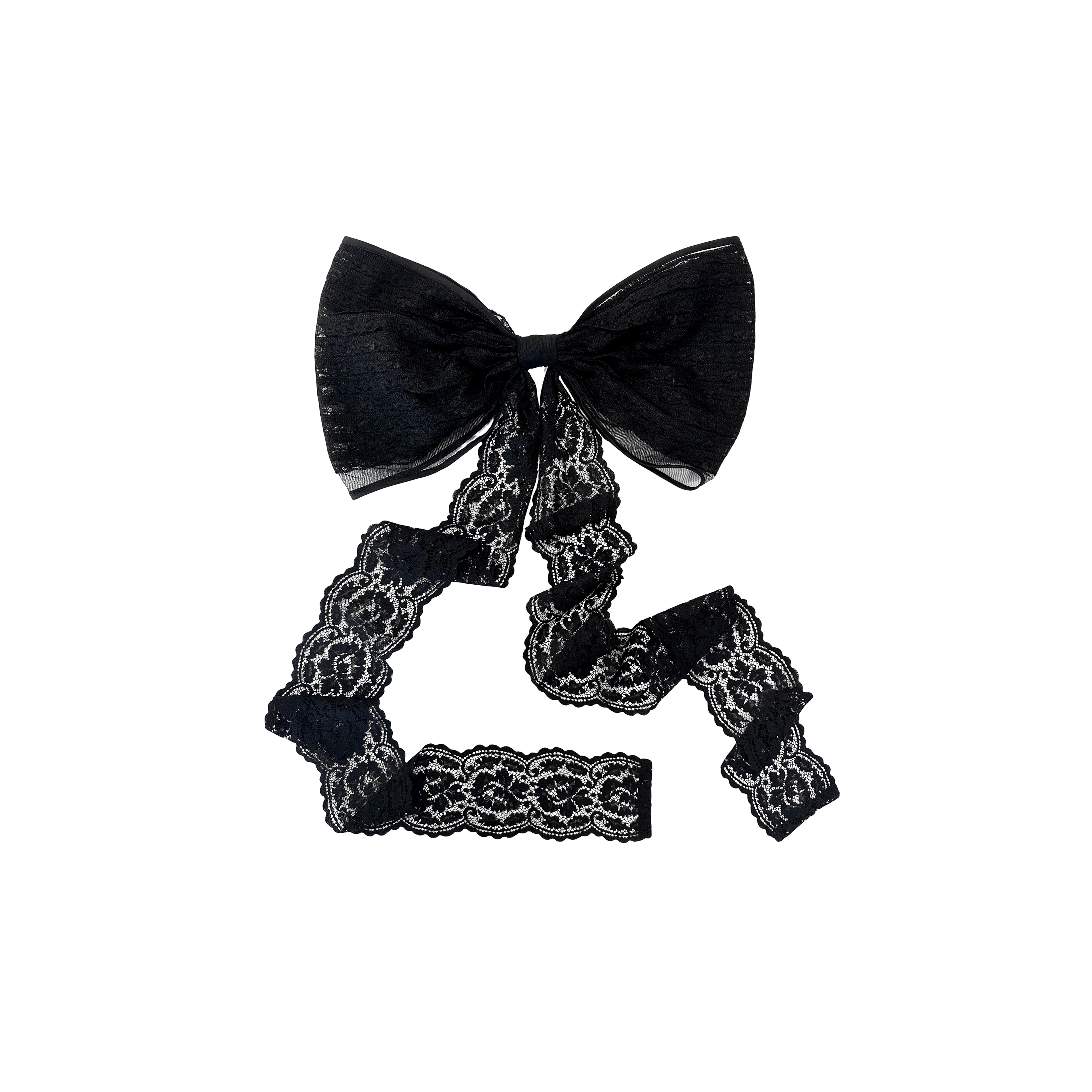 Lace ribbon bow