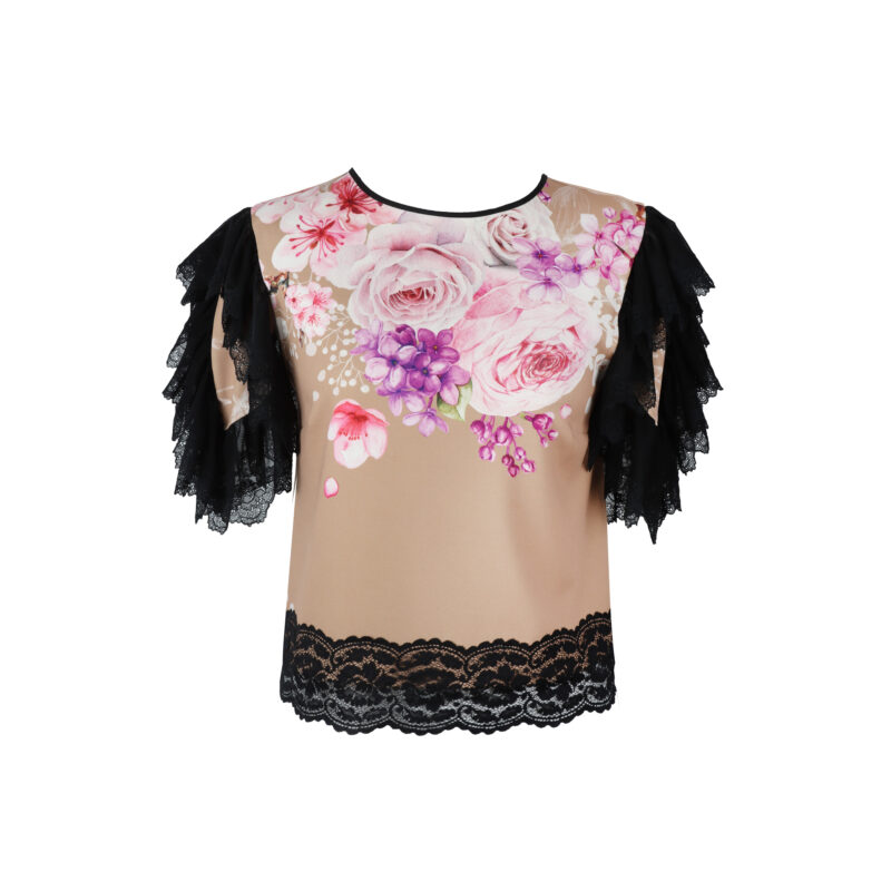 Floral lace top
