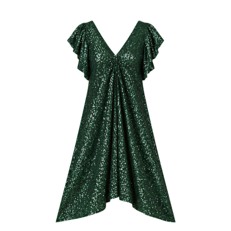 Iris emerald dress